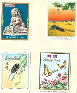 Lot of 4 Vintage Chinese Product Labels - Great Condition - Picture 1 of 1