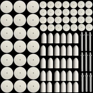 88Pcs Rotary Tool Accessories Kit Dremel Felt Polishing Pad Buff Attachment Bits - Picture 1 of 2