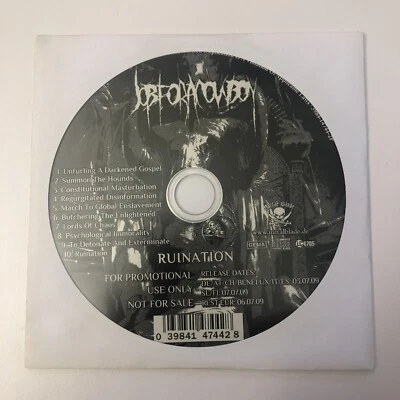 JOB FOR A COWBOY Ruination (Promo CD 2009 Metal Blade) - Bild 1 von 2