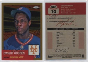 2022 Topps Chrome Platinum Anniversary Gold Refractor /50 Dwight Gooden #10
