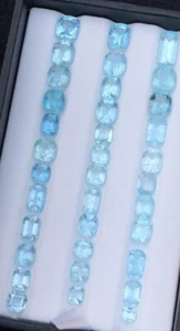 42.35ct Natural AQUAMARINE Lot Excellent Color and Lustre from Nigeria UNTREATED - Picture 1 of 6