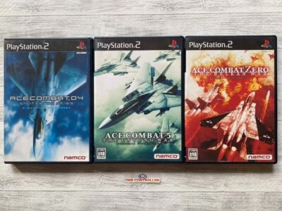 SONY PlayStation 2 PS2 Ace Combat Zero The Belkan War & 4 & 5 set from Japan - Image 1 of 4