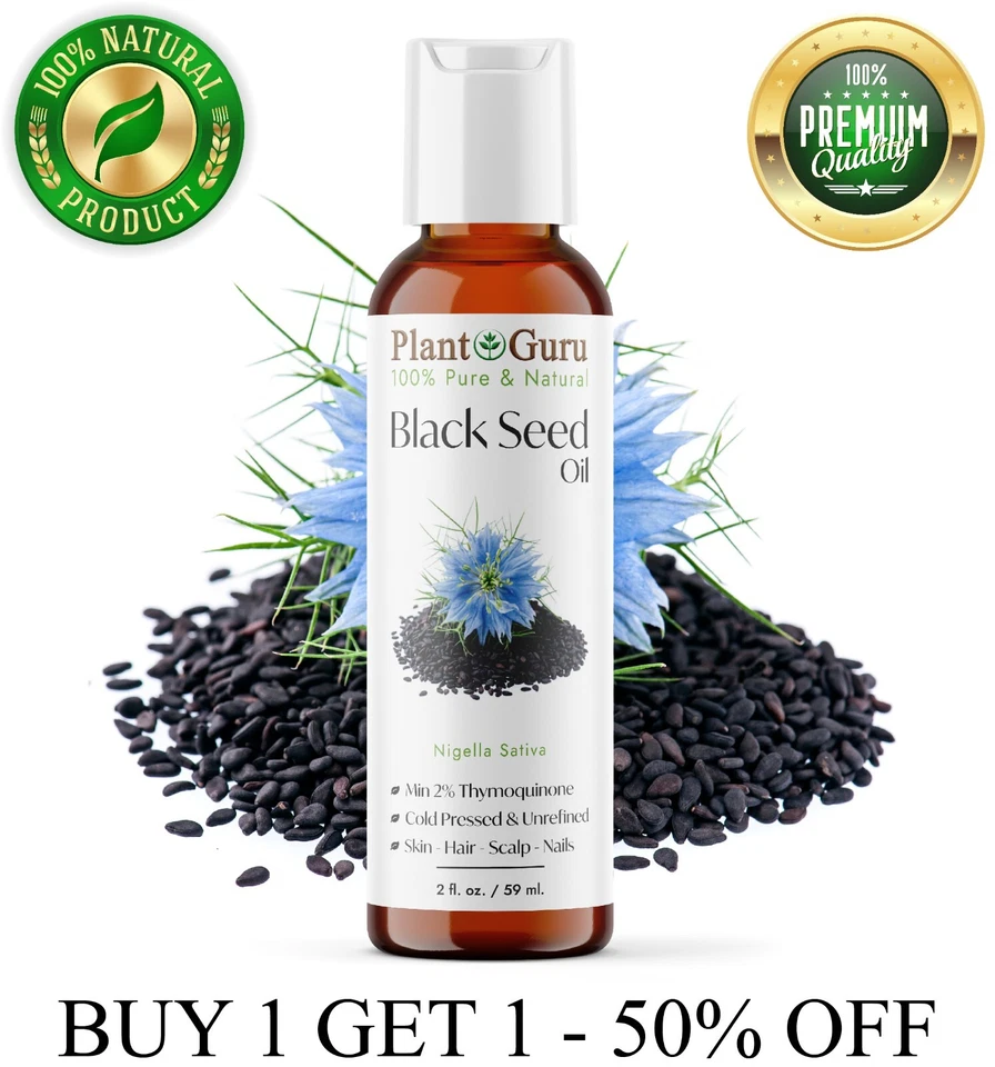 Black Cumin Seed Oil Cold Pressed Nigella Sativa Pure Unrefined Kalonji 200ml