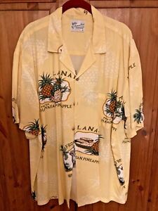 Fresh Hawaiian Pineapple Shirt XXl By Diamond Head Sportswear, Made In Hawaii