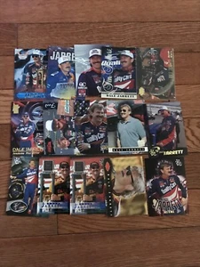 Lote de 15 tarjetas de carreras Dale Jarrett NASCAR Press Pass  - Imagen 1 de 3