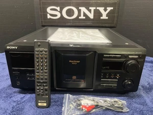 _-GUARANTEED REFURB-_ Sony CDP-CX455 400 CD/DVD Compact Changer/Player - Foto 1 di 10
