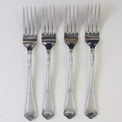 Lot Of 4 Retroneu RTR54 (Stainless) Flatware Dinner Forks 8.5" Long - Image 1 of 4