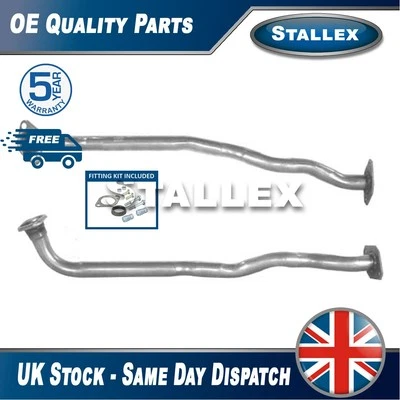Fits Nissan Micra 1992-2000 1.0 1.3 Exhaust Pipe + Fitting Kit Front Stallex - Image 1 of 4