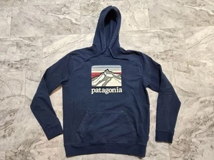 Patagonia Men's Line Logo Ridge Uprisal Hoody Crater Blue Sz Large  - Picture 1 of 7