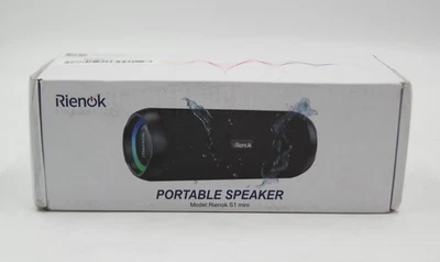 RIENOK портативный Bluetooth динамик, двойной истинный беспроводной стерео HD S1 MINI - Изображение 1 из 4