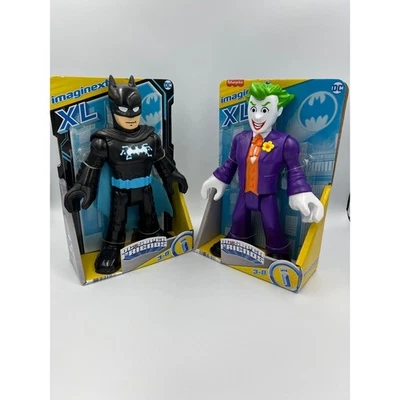 Imaginext XL Batman & Joker Figures 2-Pack DC Super Friends Large Action Toys - Image 1 of 4