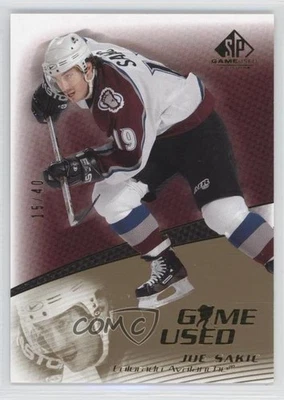 2003-04 SP Game Used Edition Gold /40 Joe Sakic #11 HOF - Image 1 of 2