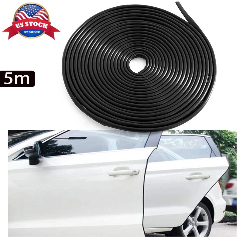5M/16ft U Shape Rubber Seal Car Door Edge Guard Molding Trim Protectors Strip - Image 1 of 4