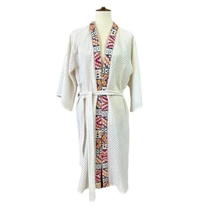 Maeve by Anthropologie Womens One Size Ivory Kimono Duster Open Front Cover Up - Picture 1 of 12
