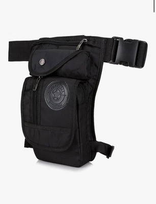 Riñonera bolsa para hombres cintura caída pierna muslo exterior cinturón cadera paquete utilitario bolsa exterior Foto 1 de 4