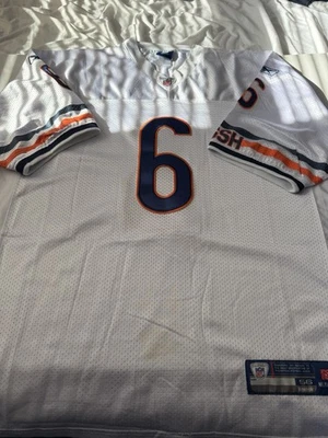 Camiseta de fútbol americano blanca de la NFL Reebok Chicago Bears Jay Cutler #6 para hombre talla 56 Foto 1 de 4