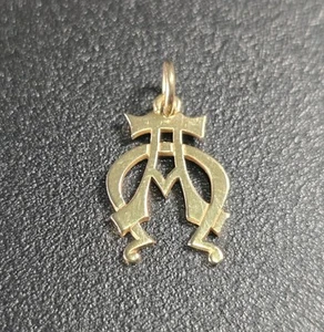 James Avery 14k Gelbgold Alpha & Omega Charm - Bild 1 von 6