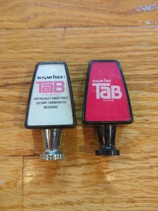 2 TaB Vintage Soda Fountain Tap Dispenser Handle Knobs Coca Cola - Picture 1 of 5