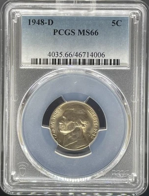 1948-D Jefferson Nickel MS66 PCGS (#PA46714006) - Image 1 of 2