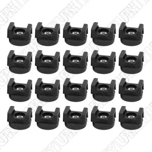 20PCS Black Magnetic Cable Zip Tie Mount Base Wire Clips Management Base Holder - Picture 1 of 6