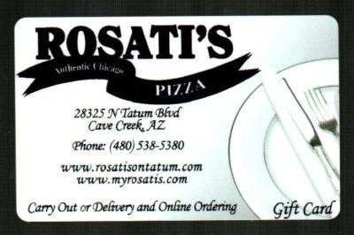 ROSATI'S Authentic Chicago Pizza, Collectible Gift Card ( $0 ) - Image 1 of 2