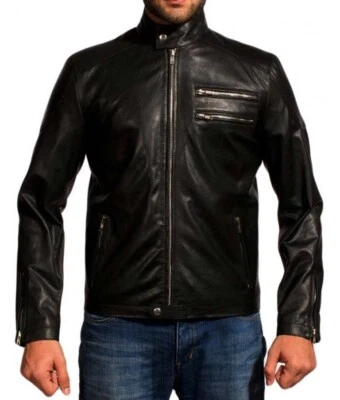 Aaron Paul Genuine Leather Jacket Breaking Bad Jacket All Sizes - Image 1 of 4