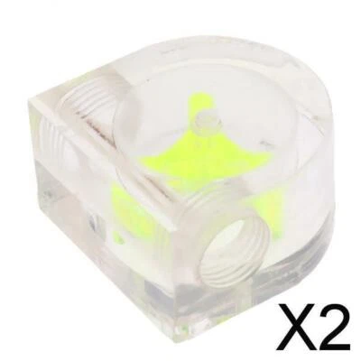 2X Wasserkühlung Durchflussmesser Acryl G1 / 4 Gewinde Durchflussanzeiger 2 - Bild 1 von 4