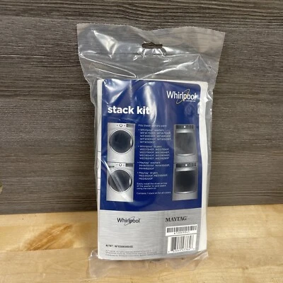 Kit de apilamiento genuino Whirlpool W10869845 para secadora de ventilación estándar y larga nuevo Foto 1 de 2