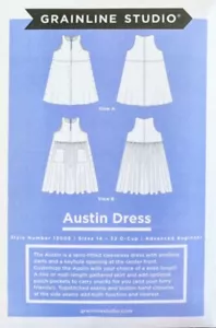 Austin KLEID von Grainline Studio-Nähmuster - Größen 0-18 - Fortgeschrittene! - Bild 1 von 5