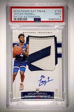 Jaylen Nowell 2019-20 Panini National Treasures Rookie Patch Auto RPA /99 PSA 9