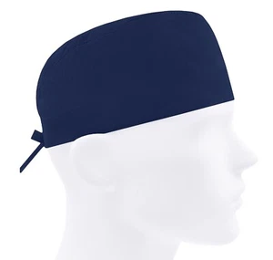Surgical cap men, scrub caps, scrub hats, surgery hat, solid navy blue - Picture 1 of 3