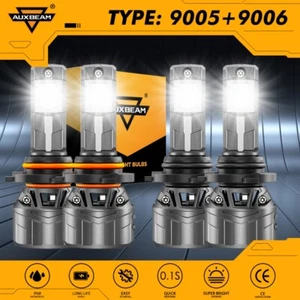 2025 AUXBEAM 9005+9006 Kit de faros LED bombillas haz alto bajo blanco 56000LM - Imagen 1 de 12