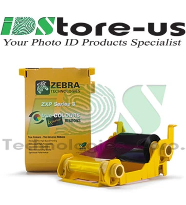 Genuine Zebra 800033-340 YMCKO ZXP 3 Series Color Ribbon 200 Images - New - Image 1 of 3