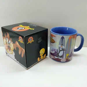 2001 LOONEY TUNES SYLVESTER & TWEETY FREE RIDERS SURF MUG TEA COFFEE CUP GIFT - Picture 1 of 9