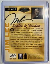 Wildstorm premium signature Jim Lee Autograph 1 of 9 Zealot & Voodoo very rare