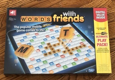 WORDS WITH FRIENDS Board Game Zynga/Hasbro Gaming New! Free Shipping! - Image 1 of 2