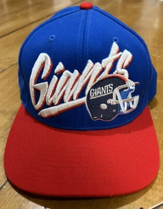 NY GIANTS MITCHELL & NESS Adjustable Retro Helmet Hat - Picture 1 of 5