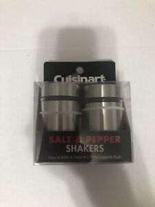 Cuisinart Stainless Salt and Pepper Shakers, New in Package