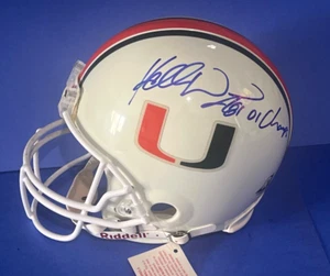 Kellen Winslow Jr. 01 Champs Signed Full Size Hurricanes Football Helmet JSA COA - Picture 1 of 7