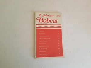 1976 Mercury Bobcat Owner's Manual - Picture 1 of 3