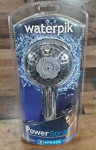 NEW Waterpik Power Spray Plus Shower Head - 8 Spray Settings.