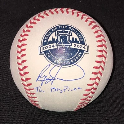 Ryan Howard Signed 2024 Citizens Bank Park 20th Anniversary Baseball JSA COA - Image 1 of 2