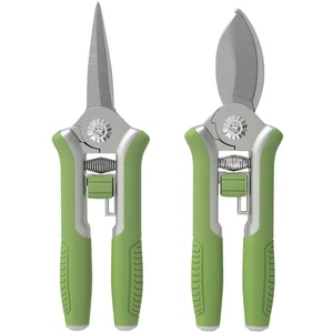 Gartenwerkzeug Set 2 Stück Garten Werkzeug aus Edelstahl Gartengeräte Grün - Bild 1 von 10
