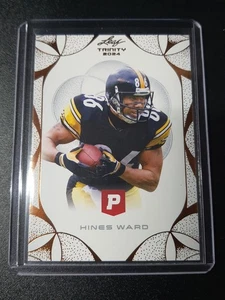 Hines Ward - Leaf Trinity Pristine Football 2024 - Pittsburgh Steelers - Bronze - Bild 1 von 2