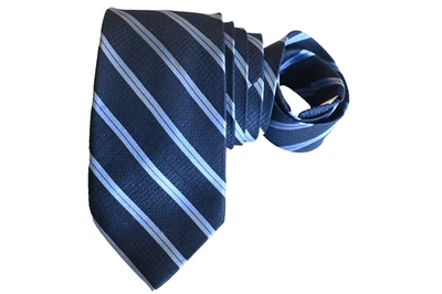 BURMA BIBAS CORBATA HOMBRE AZUL/RAYAS ANCHO: 3.25" LARGO: 60" Foto 1 de 3