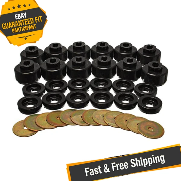 Juego de montaje de carrocería Energy Suspension 3.4156G delantero y trasero negro Foto 1 de 4