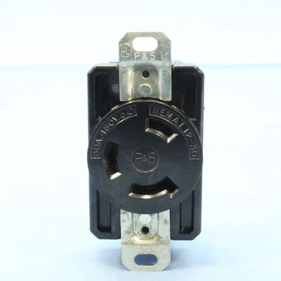 Pass & Seymour Turn Twist Locking Receptacle Outlet Bulk L12-30R 30A 480V 3Ø - Image 1 of 4
