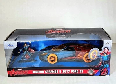 JADA 33360 MARVEL AVENGERS 2017 FORD GT 1/32 with DOCTOR STRANGE FIGURE - Image 1 of 4