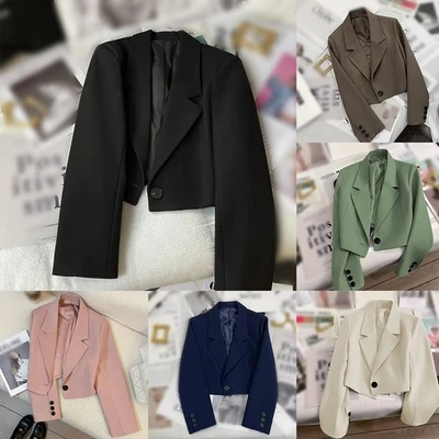 Elegant Women's Polyester Blazers Fashion Korean Streetwear Collection - Image 1 of 4