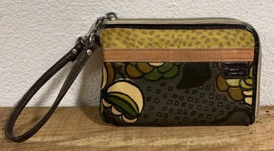 Fossil Coated Canvas Zip Around Floral Wristlet Wallet - Image 1 of 4